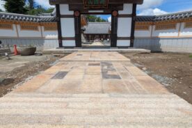 長泉寺様参道工事竣工しました
